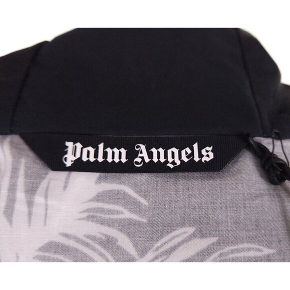 Palm Angels Allover Palm Print Pullover Shirt Size 50 L Oversized Mens New - Picture 8 of 13